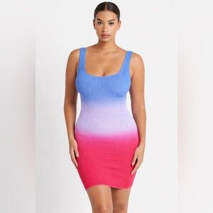 Bond Eye Swimsuit Ombré Hailey Eco Crinkle Cut Dress in Dusk